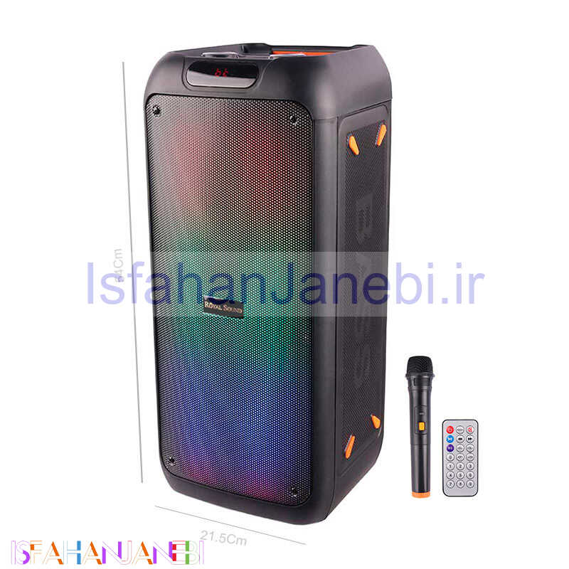 اصفهان جانبی-اسپیکر چمدانی بلوتوثی رم و فلش خور RS-D31 + میکروفون و ریموت کنترل