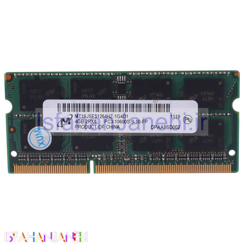 اصفهان جانبی-رم لپ تاپ میکرون MT16JSF51264HZ-1G4D1 DDR3 4GB 1333MHz CL9