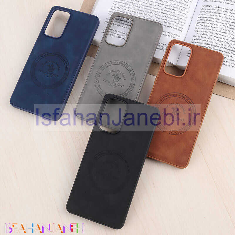 اصفهان جانبی-قاب چرمی Polo & Racquet Club سامسونگ Galaxy A73 طرح مگ سیف
