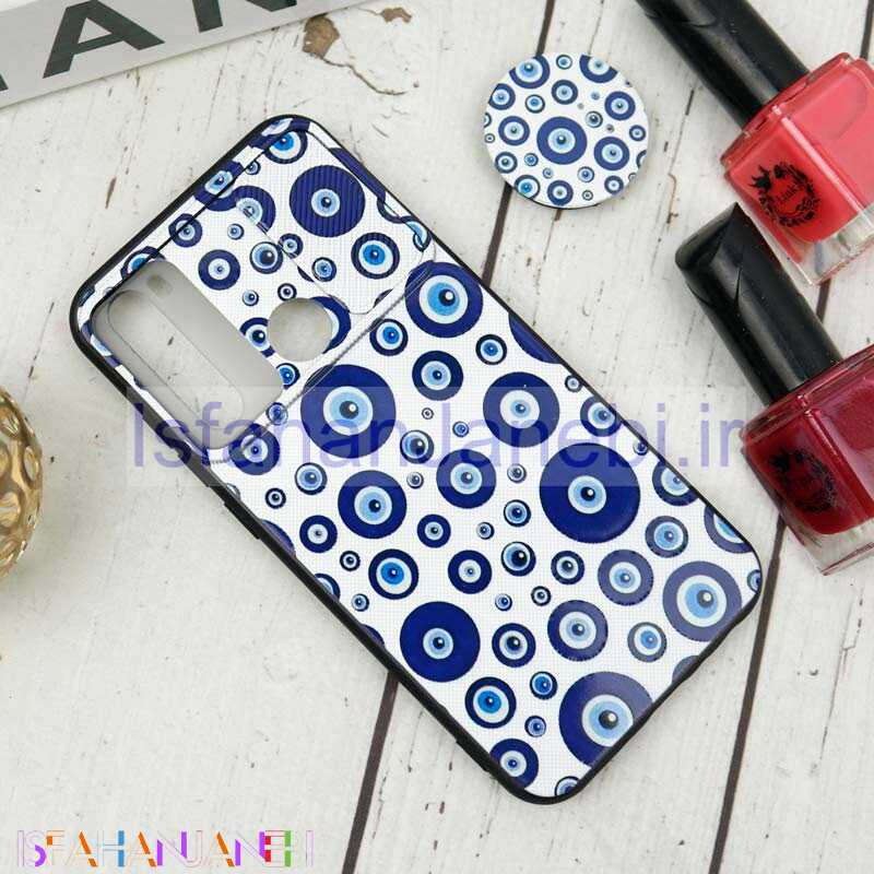 اصفهان جانبی-قاب طرحدار محافظ لنزدار کشویی + پاپ سوکت طرح چشم و نظر شیائومی Redmi Note 8 سری B