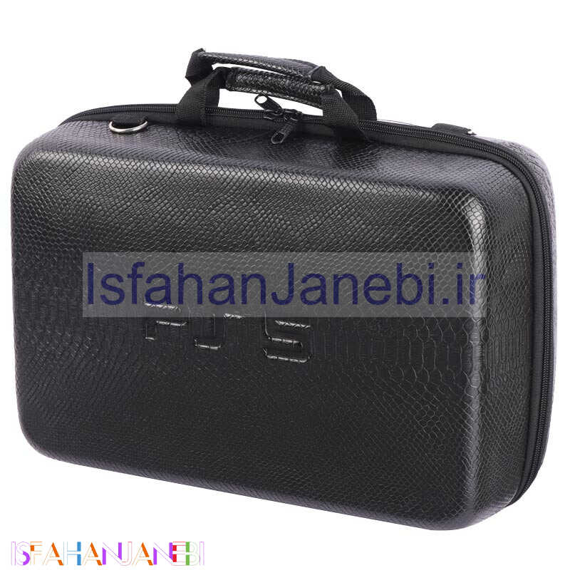 اصفهان جانبی-کیف کنسول بازی PS5 Slim چرمی پوست ماری مشکی