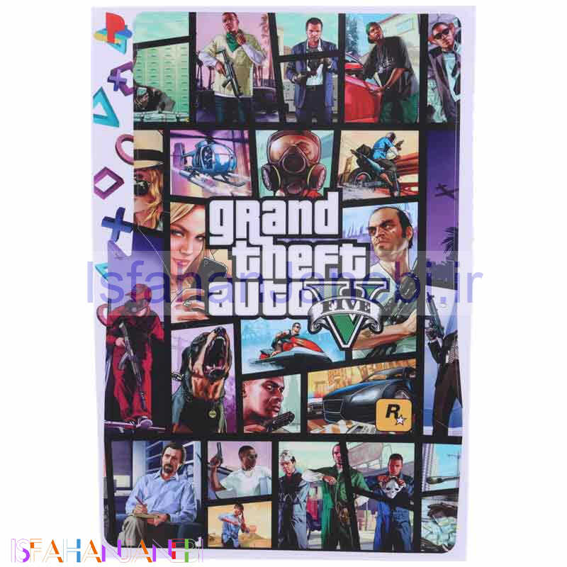 اصفهان جانبی-اسکین پلی استیشن 5 اسلیم استاندارد طرح GTA V کد 1