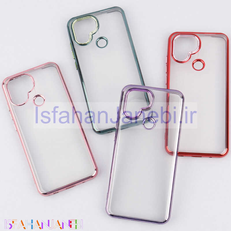 اصفهان جانبی-قاب شفاف متال ایرون ژله ای Xiaomi Redmi A1 Plus