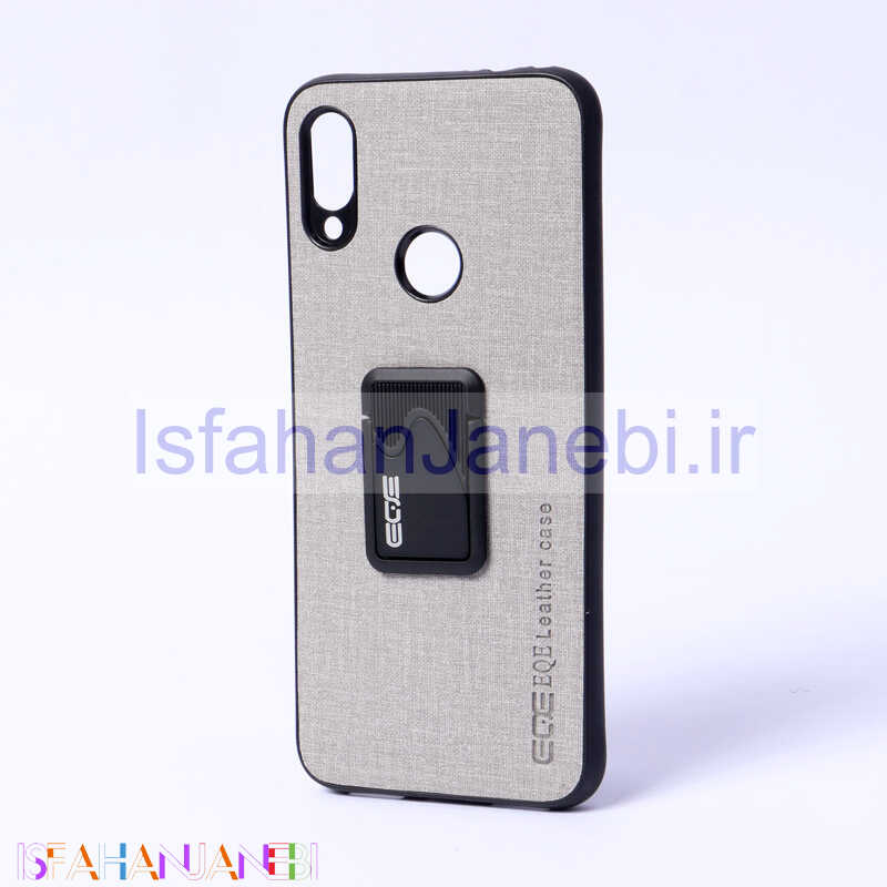 اصفهان جانبی-قاب چرمی هولدر دار Xiaomi Redmi Note 7 طوسی