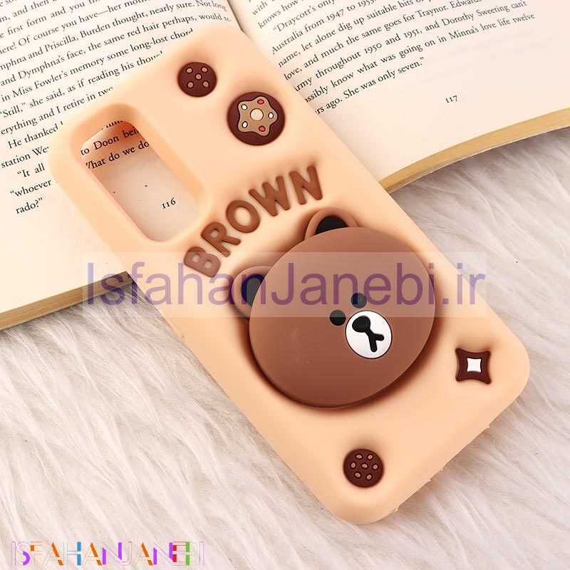 اصفهان جانبی-قاب سیلیکونی Vip Max سامسونگ Galaxy A54 پاپ سوکت دار طرح Bear