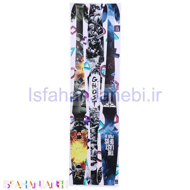 اصفهان جانبی-برچسب محافظ نوار وسط کنسول بازی پلی استیشن 5 اسلیم طرحدار بسته 3 عددی کد 12