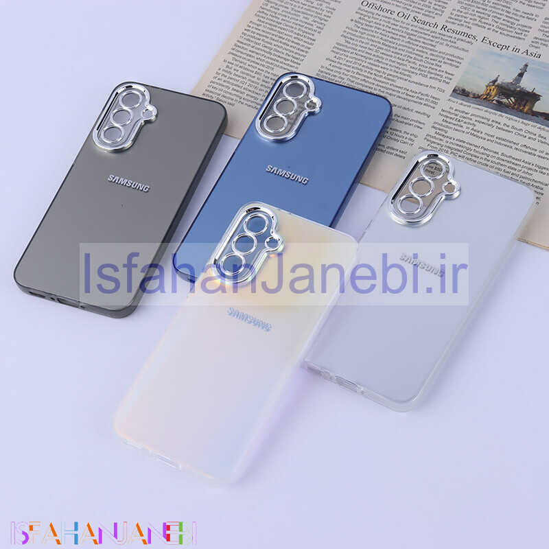 اصفهان جانبی-قاب PC سامسونگ Galaxy A56 براق متال محافظ لنزدار