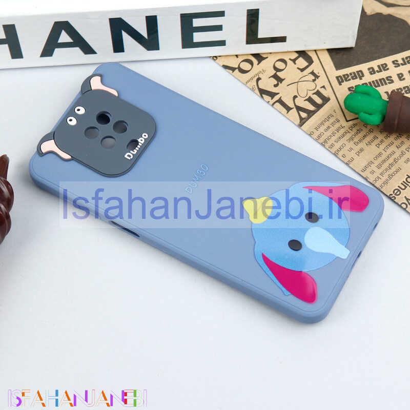 اصفهان جانبی-قاب سیلیکونی عروسکی محافظ لنزدار طرح Dumbo شیائومی Xiaomi Redmi Note 9s / Note 9 Pro