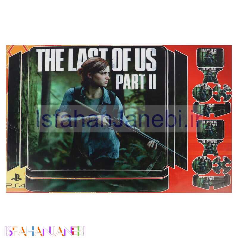 اصفهان جانبی-اسکین پلی استیشن 4 اسلیم طرح the last of us part 2 کد 1