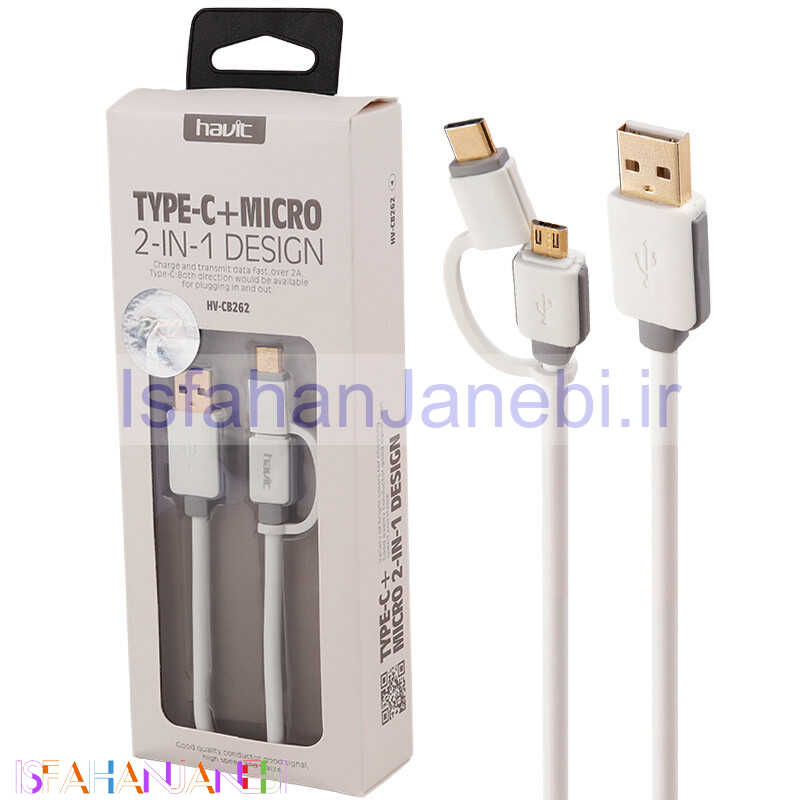 اصفهان جانبی-کابل 2 سر Havit HV-CB262 1m