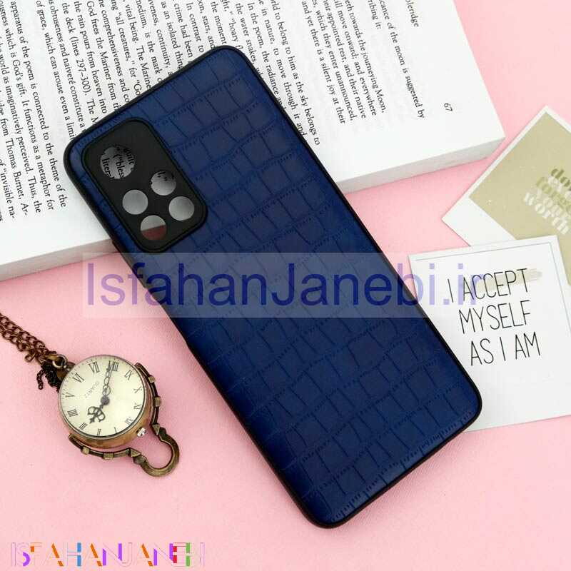 اصفهان جانبی-قاب محافظ لنزدار چرمی کروکودیل Xiaomi Poco M4 Pro