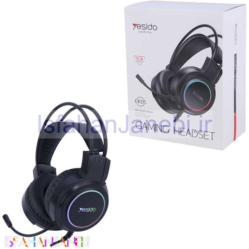 اصفهان جانبی-هدست گیمینگ سیم دار Yesido EK05