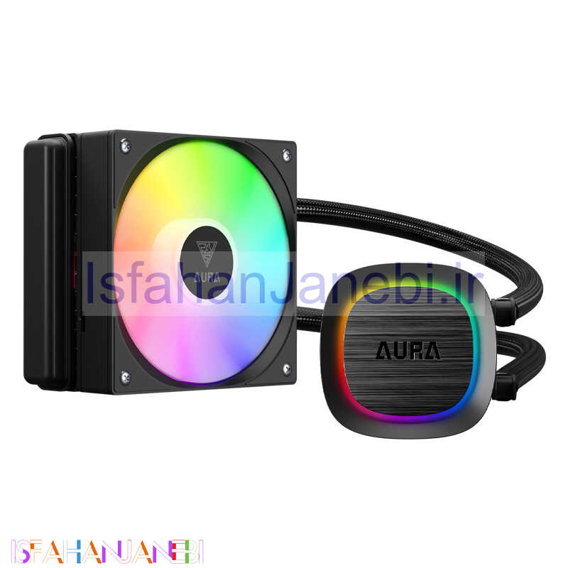 اصفهان جانبی-فن خنک کننده CPU گیم دیاس Gamdias AURA GL120 V2 RGB BK