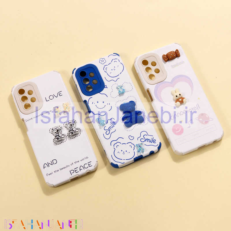 اصفهان جانبی-قاب فانتزی عروسکی خرسی محافظ لنزدار Samsung Galaxy A32 5G