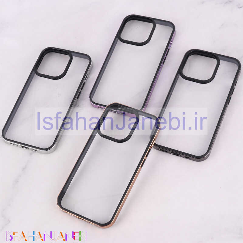 اصفهان جانبی-قاب Q Series آیفون iPhone 14 Pro شفاف دور براق