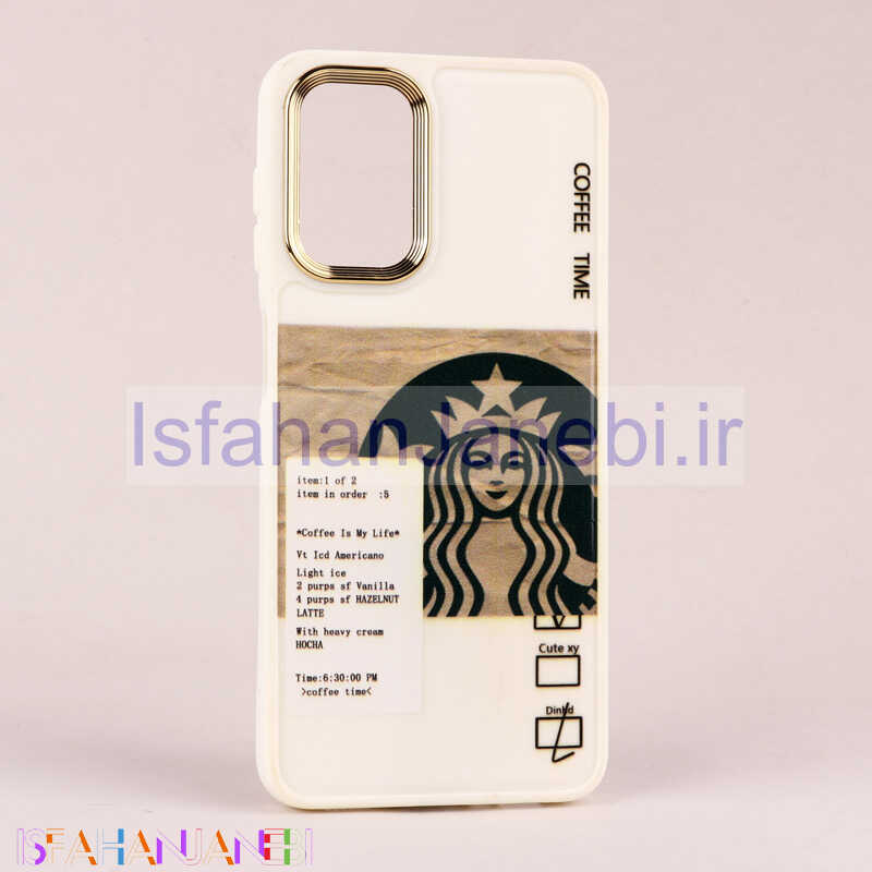 اصفهان جانبی-قاب طرحدار Starbucks دور لنز فلزی Samsung Galaxy A13 4G