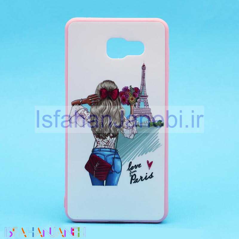اصفهان جانبی-قاب فانتزی برجسته صورتی طرح دختر سامسونگ A7 2016