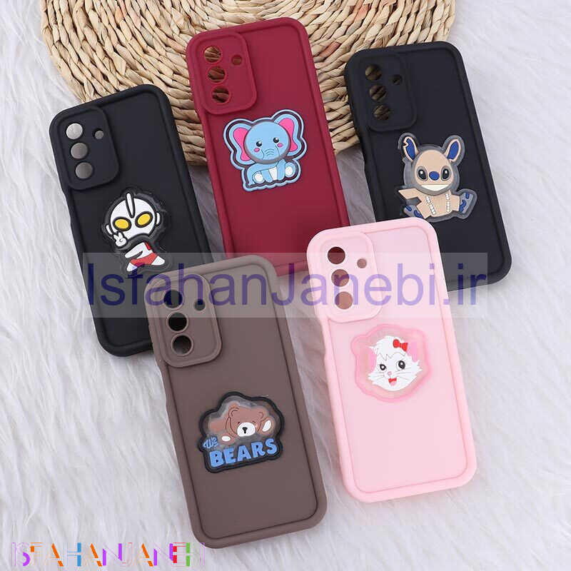 اصفهان جانبی-قاب سولید چراغ دار سامسونگ Galaxy A26 عروسکی برجسته محافظ لنزدار