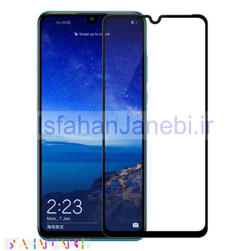 اصفهان جانبی-گلس فول تمام چسب Huawei P30 مشکی