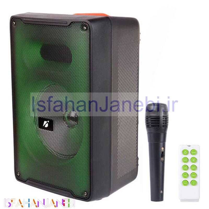 اصفهان جانبی-اسپیکر بلوتوثی رم و فلش خور KTS-1573 + میکروفون و ریموت کنترل