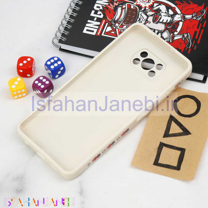 اصفهان جانبی-قاب سیلیکونی محافظ لنزدار طرح اسکویید گیم Xiaomi Poco X3 کد 4