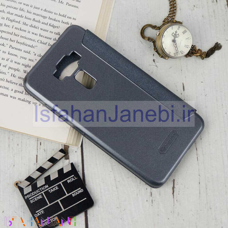اصفهان جانبی-کیف اورجینال کلاسوری Sparkle نیلکین Asus Zenfone 3 ZE520KL مشکی