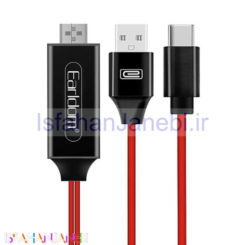 اصفهان جانبی-کابل تبدیل Earldom ET-W12 Type-C to HDMI 2m