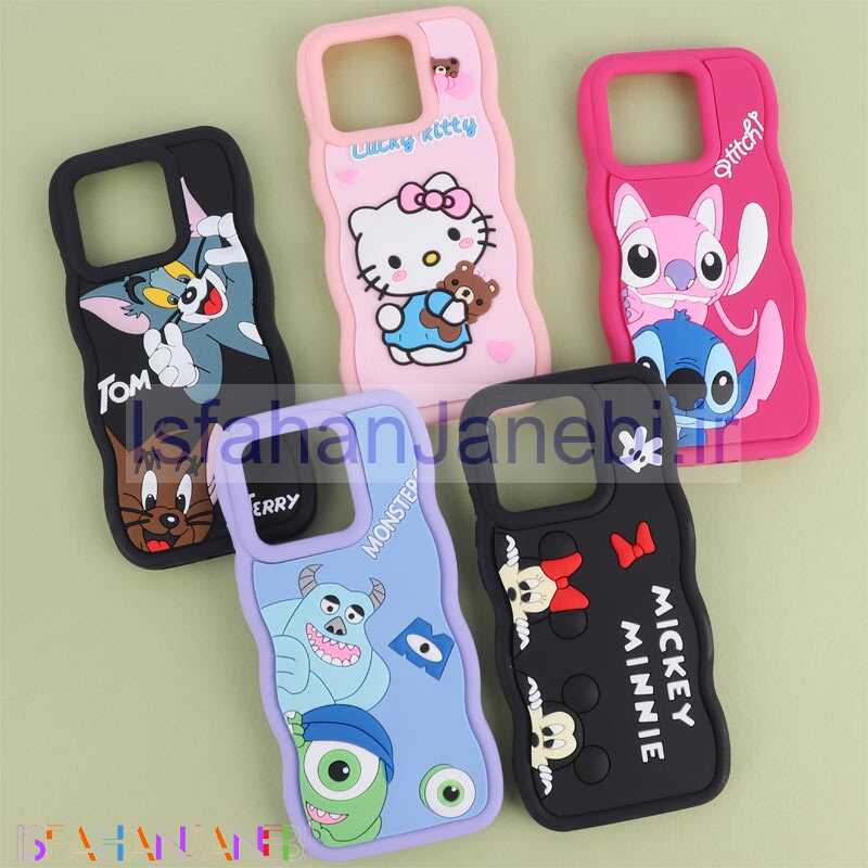 اصفهان جانبی-قاب موج دار شیائومی Redmi 10C عروسک برجسته طرح دار