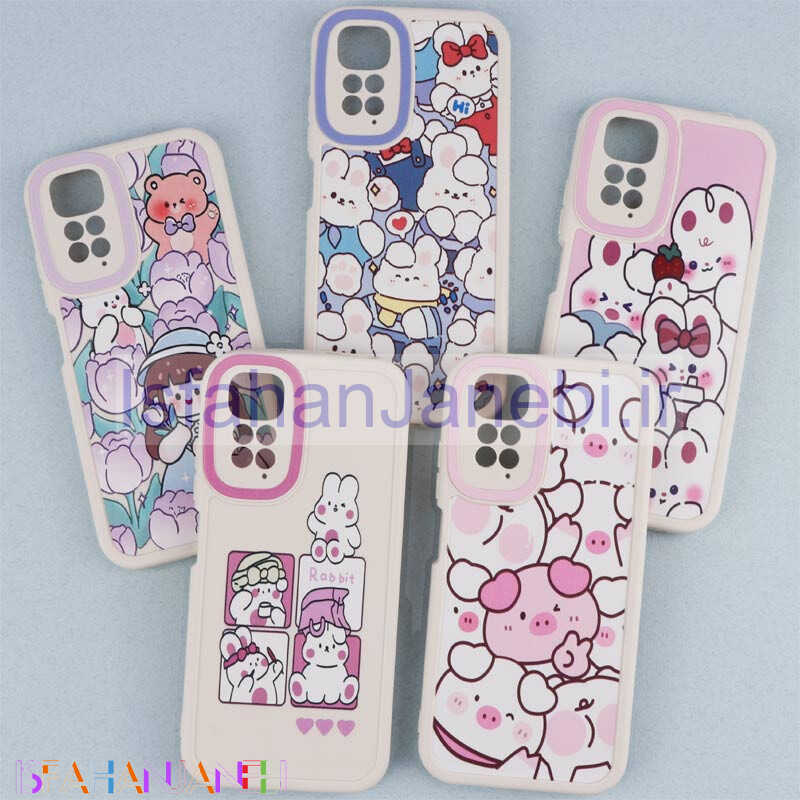 اصفهان جانبی-قاب طرح کارتونی محافظ لنزدار Xiaomi Redmi Note 11 / 11s