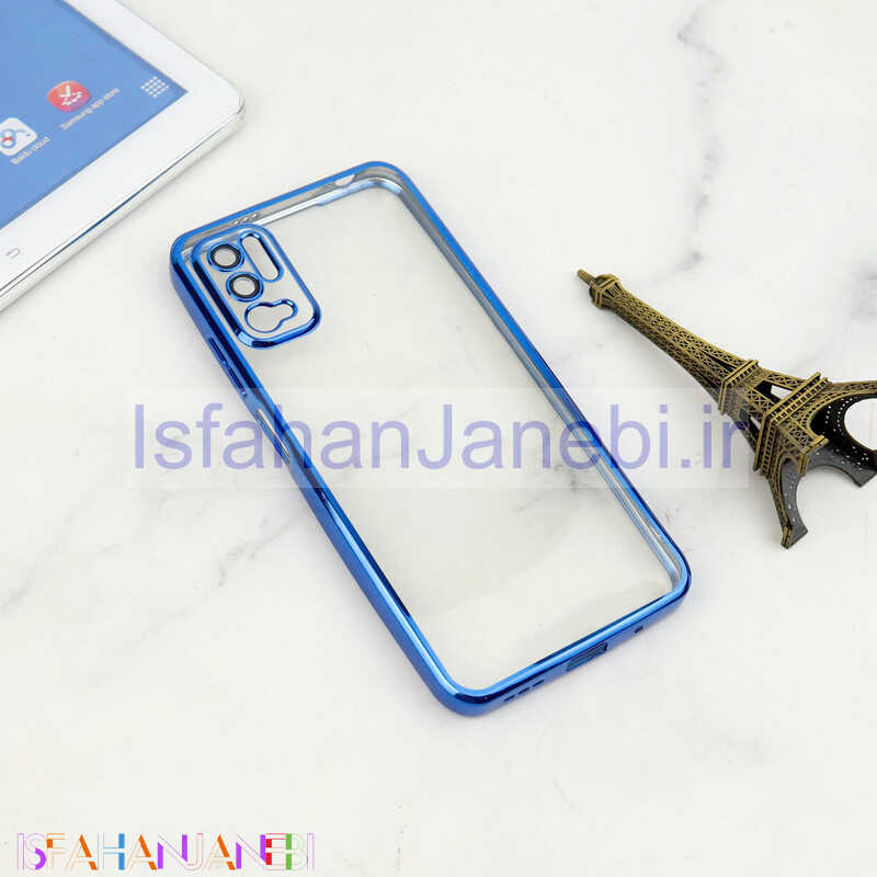 اصفهان جانبی-قاب شفاف دور رنگی محافظ لنزدار Xiaomi Poco M3 Pro