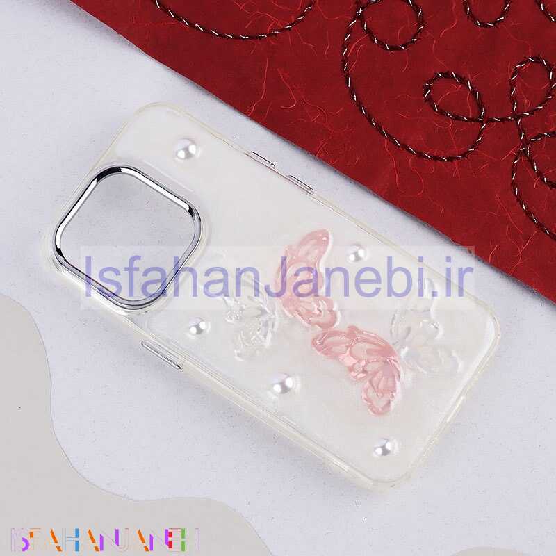 اصفهان جانبی-قاب اکلیلی Vip Max آیفون iPhone 15 Pro طرح پروانه