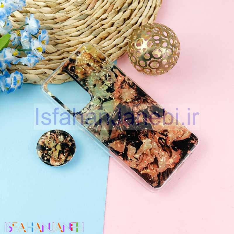 اصفهان جانبی-قاب طرحدار رزینی پاپ سوکت دار Xiaomi Redmi Note 11 5G