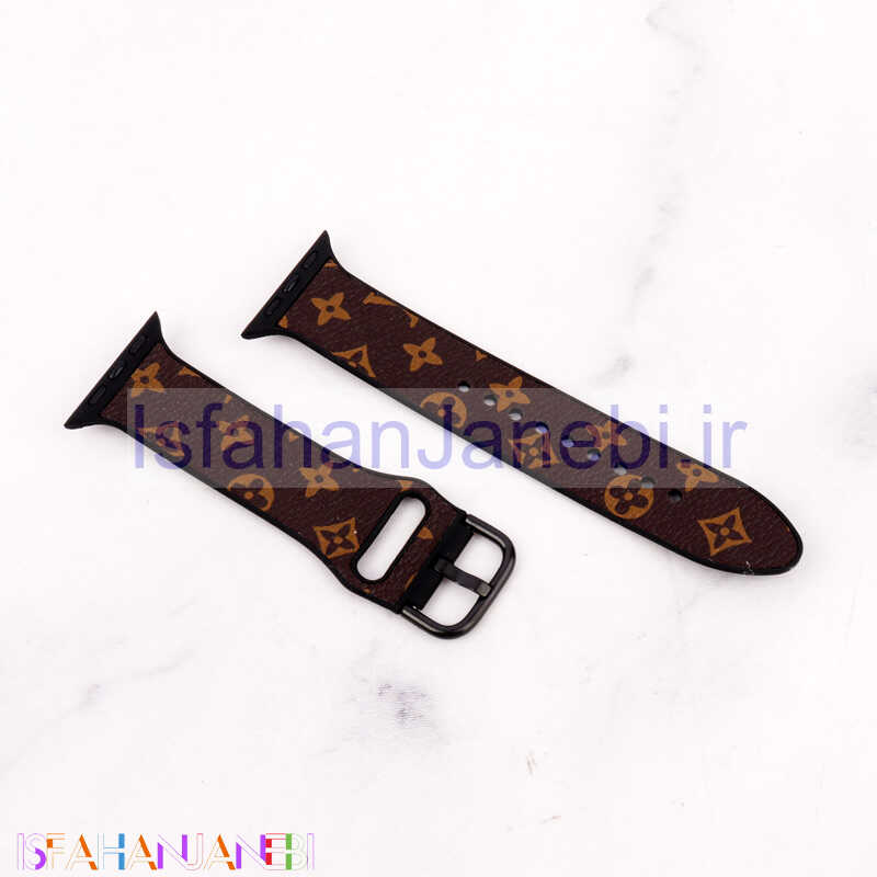 اصفهان جانبی-بند چرمی Watch Band اپل واچ 38/40mm طرح LV کوچک