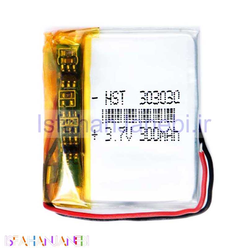اصفهان جانبی-باتری لیتیوم 300mAh 26*30*2mm 303030