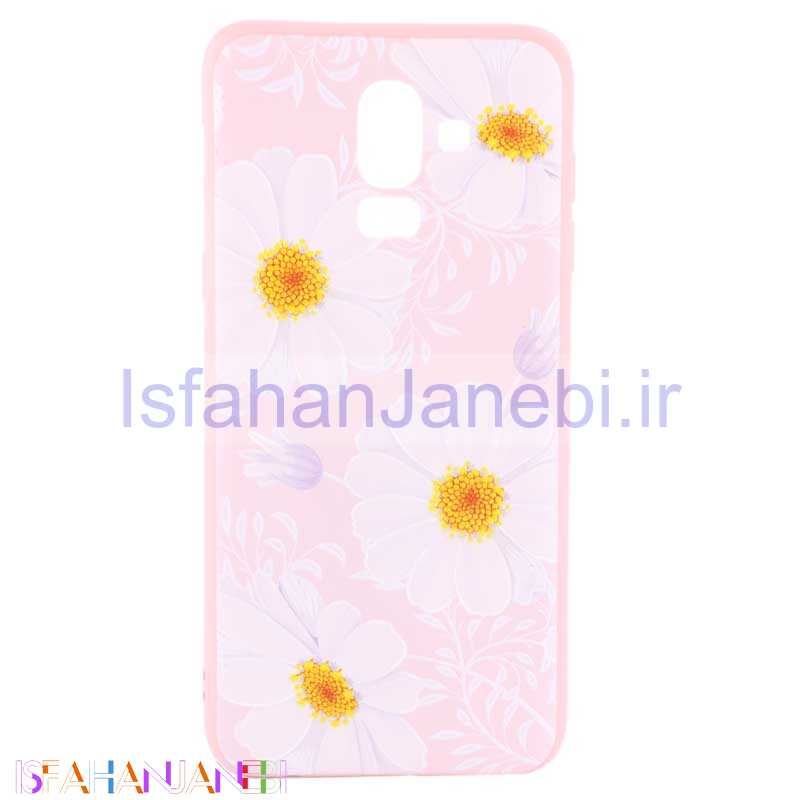 اصفهان جانبی-قاب ژله ای صورتی طرح دار کد4 Samsung Galaxy J8
