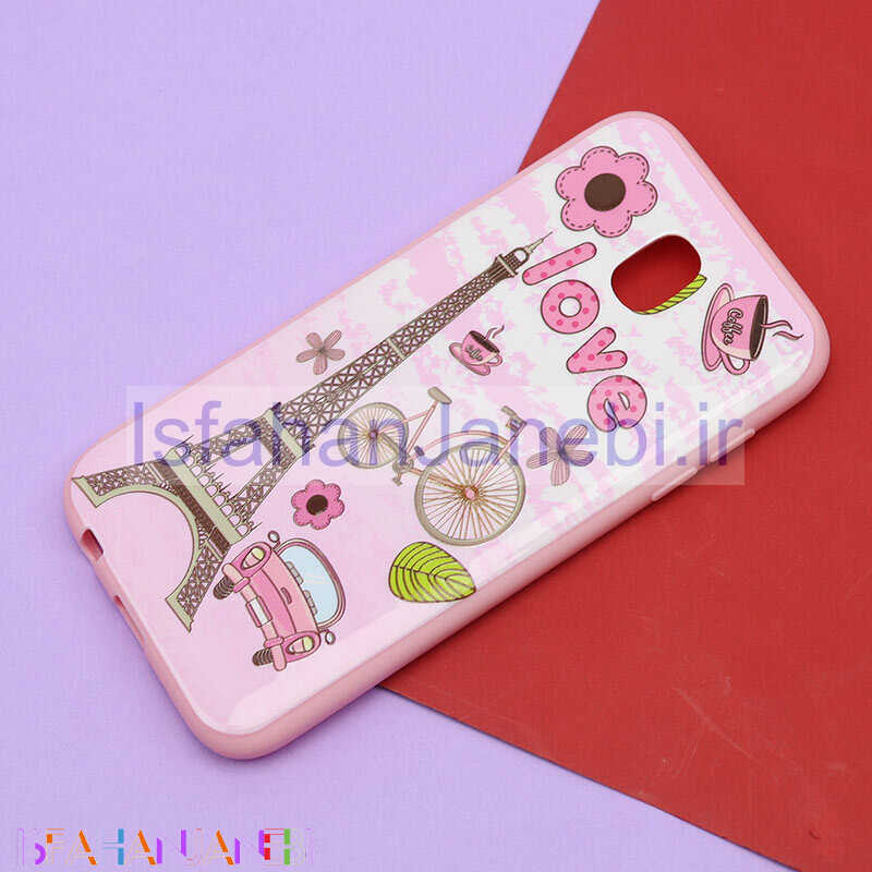اصفهان جانبی-قاب فانتزی برجسته صورتی طرح مختلف سامسونگ J5 Pro