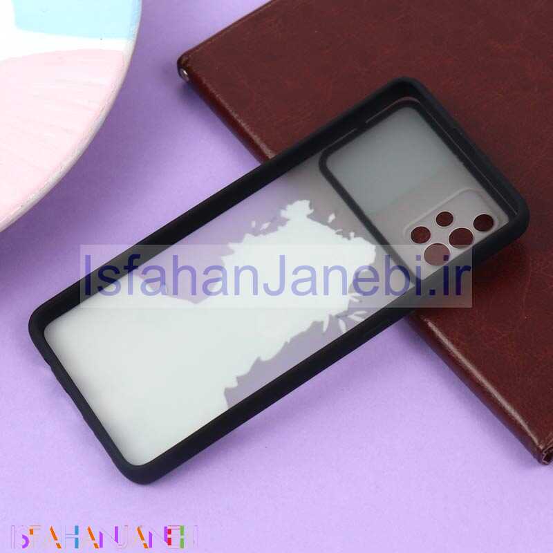 اصفهان جانبی-قاب محافظ لنز دار کشویی طرحدار مشکی Samsung A51