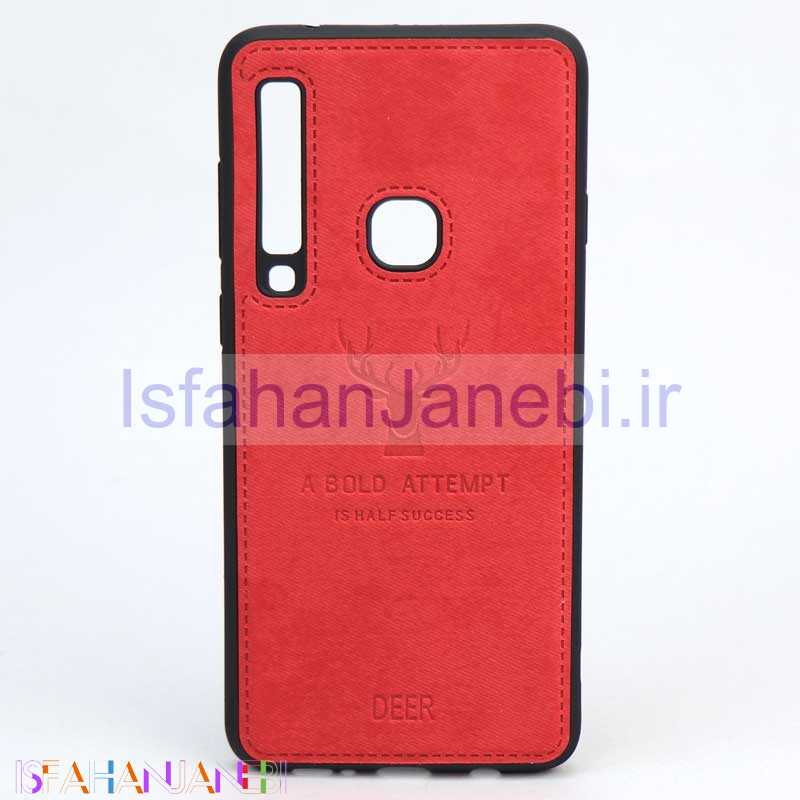 اصفهان جانبی-قاب چرمی طرح گوزن Samsung A9 2018 قرمز