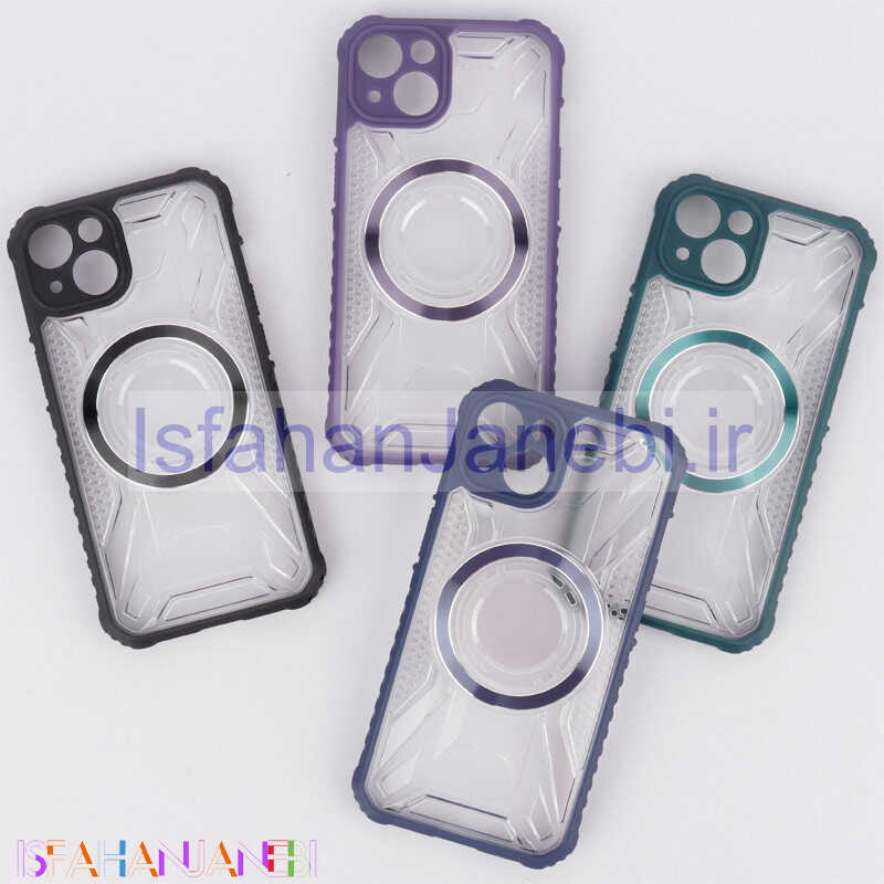 اصفهان جانبی-قاب شفاف طرح دار MagSafe محافظ لنزدار iPhone 13