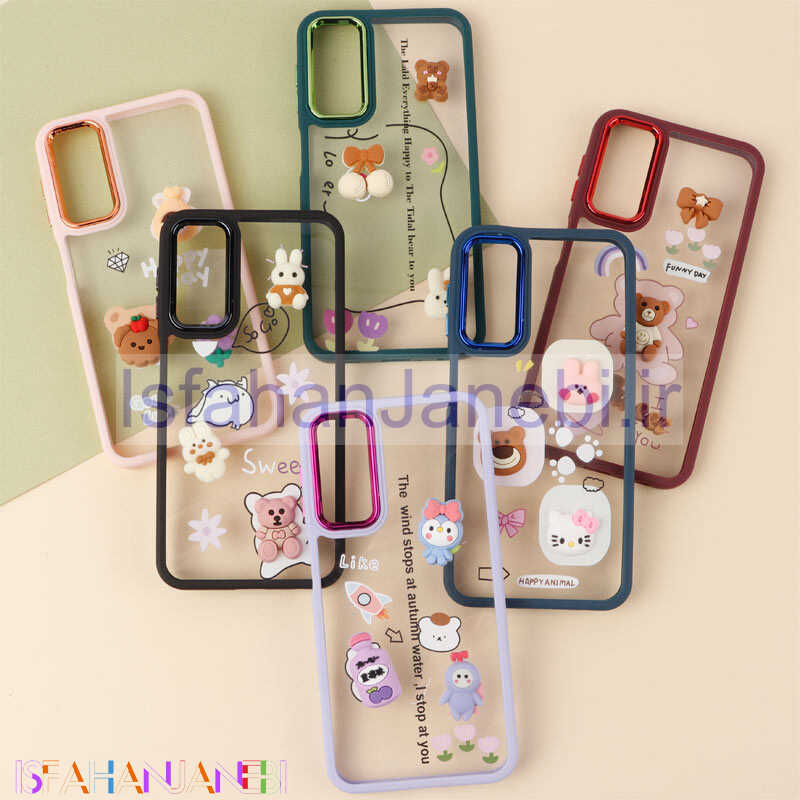 اصفهان جانبی-قاب شفاف متال ایرون عروسکی برجسته Samsung Galaxy A24 4G