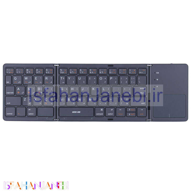 اصفهان جانبی-کیبورد و تاچ پد بی سیم تاشو گرین لاین GNKY5