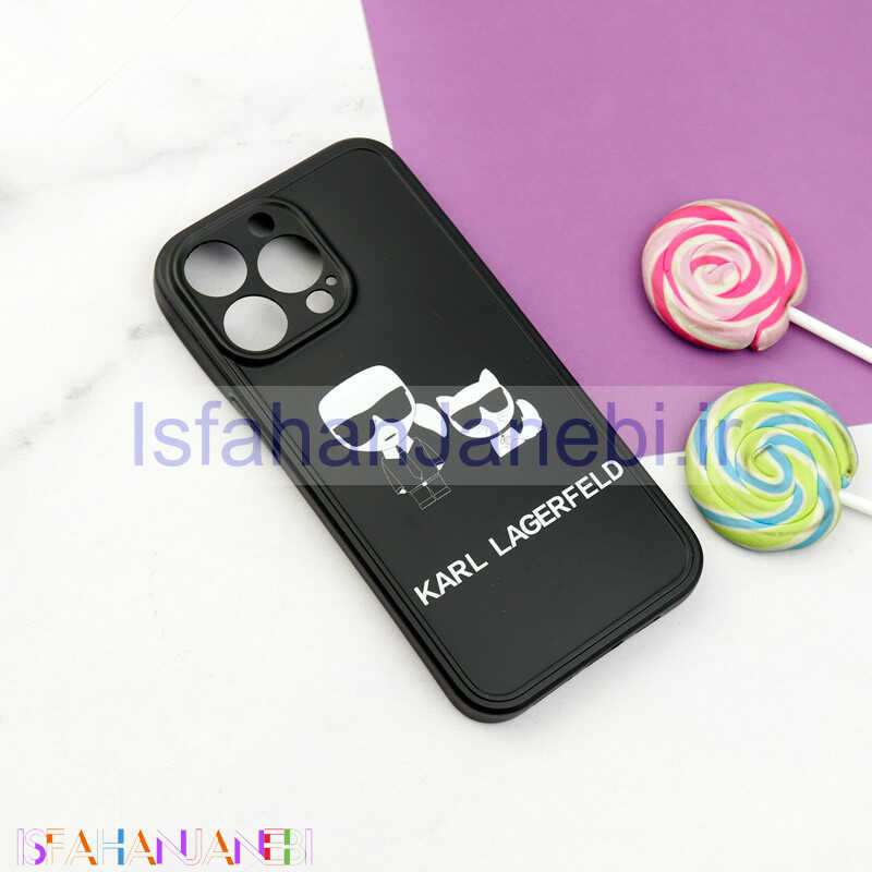 اصفهان جانبی-قاب طرحدار بوتر محافظ لنزدار iPhone 13 Pro کارل مشکی