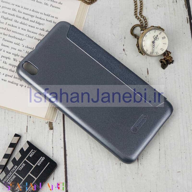 اصفهان جانبی-کیف اورجینال کلاسوری Sparkle نیلکین HTC Desire 816 مشکی