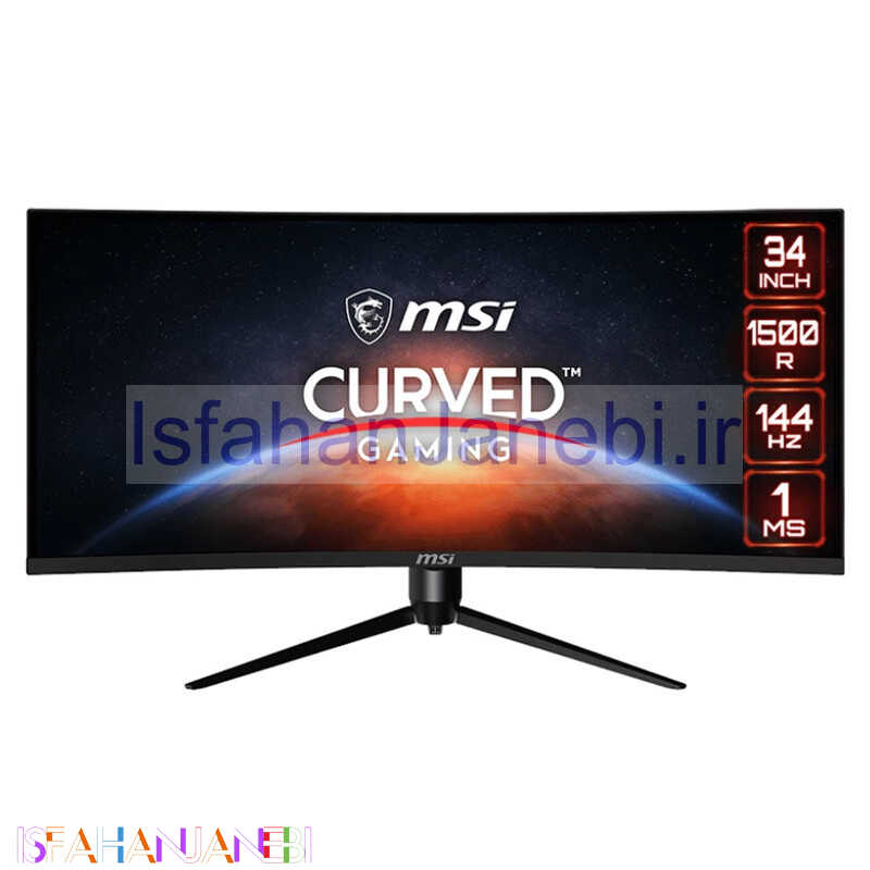 اصفهان جانبی-مانیتور گیمینگ ام اس آی MAG342CQR سایز 34 اینچ