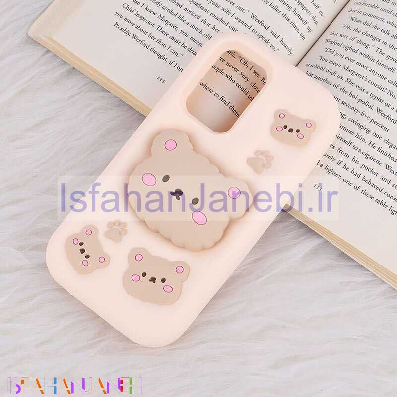 اصفهان جانبی-قاب سیلیکونی سامسونگ Galaxy A52 / A52s پاپ سوکت دار طرح خرس بیسکویتی
