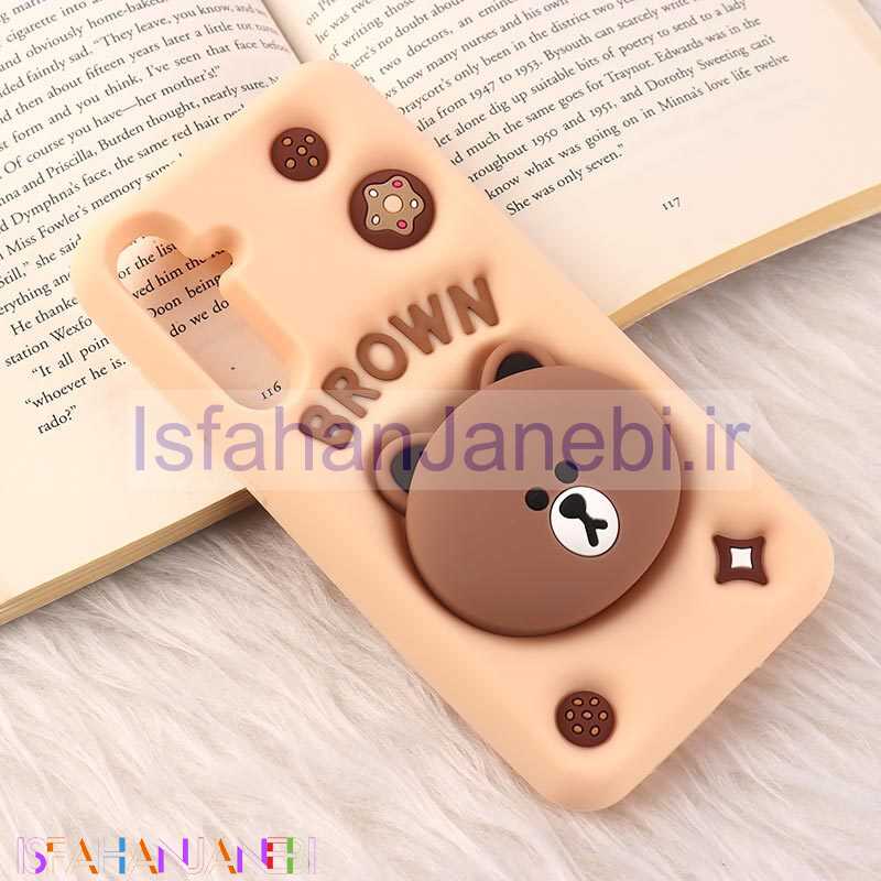 اصفهان جانبی-قاب سیلیکونی Vip Max سامسونگ Galaxy A55 پاپ سوکت دار طرح Bear