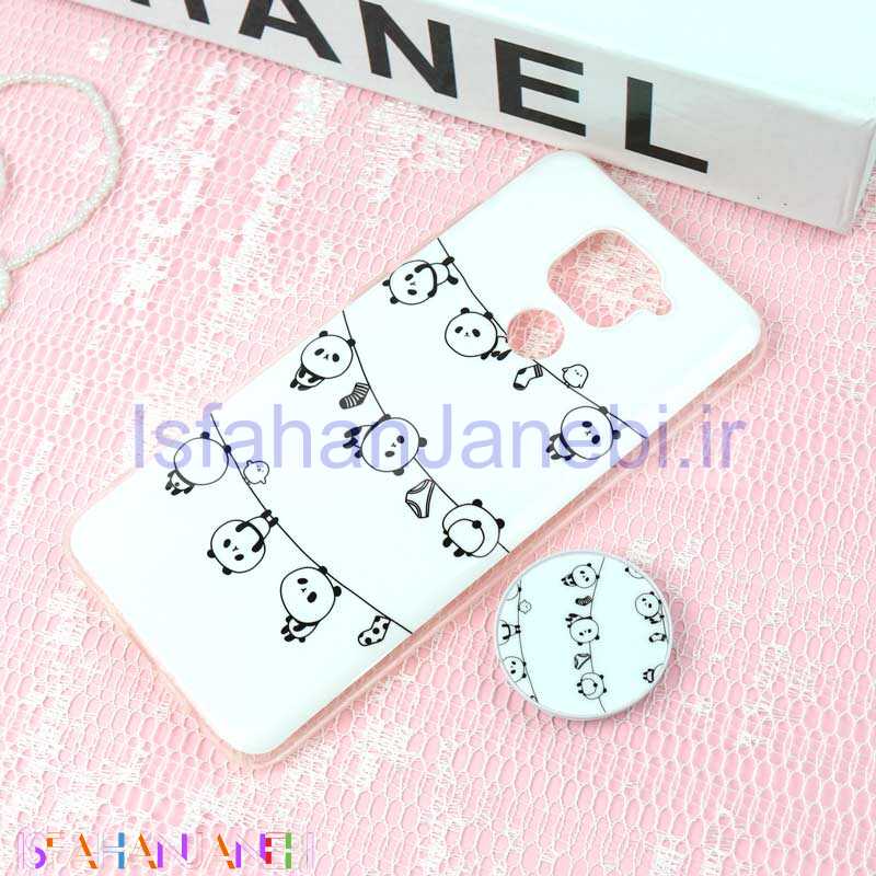 اصفهان جانبی-قاب سوپر IMD دور شفاف پاپ سوکت دار Xiaomi Redmi Note 9 پاندا