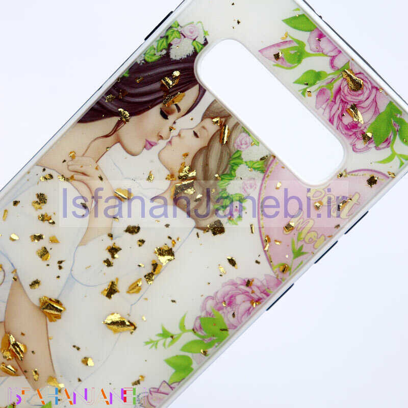 اصفهان جانبی-قاب ماربل فانتزی طلایی Samsung S10 کد9