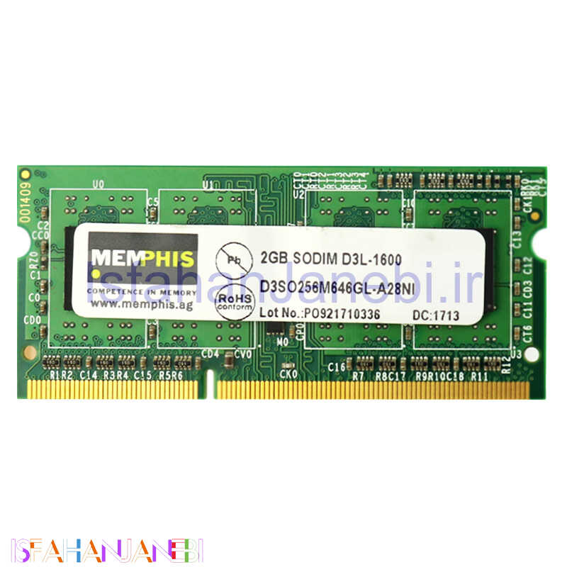 اصفهان جانبی-رم لپ تاپ Memphis DDR3 2GB 1600MHz