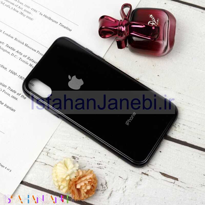 اصفهان جانبی-قاب My Case پشت گلسی iPhone X/XS مشکی